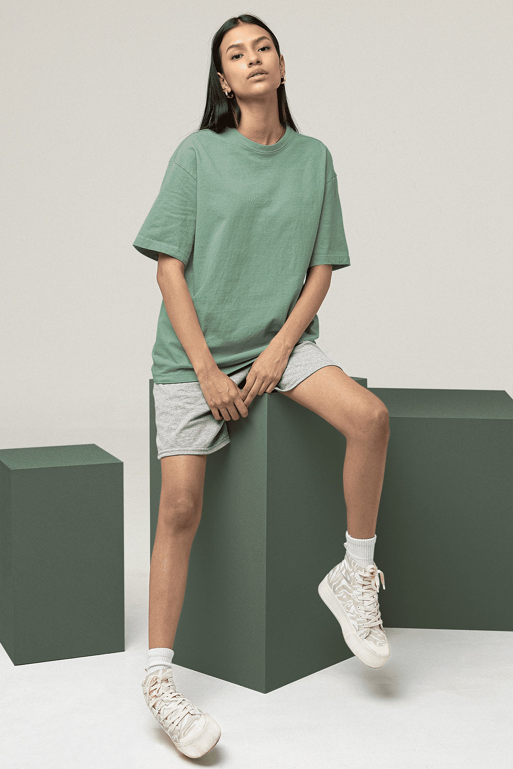 Green Oversize Tshirt Women