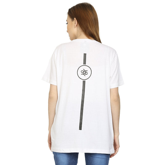 Women White Pure Cotton T-shirt