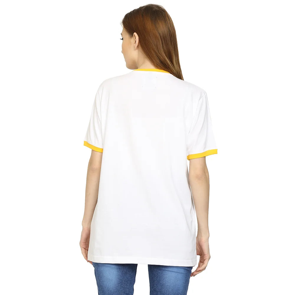 Women White Pure Cotton T-shirt