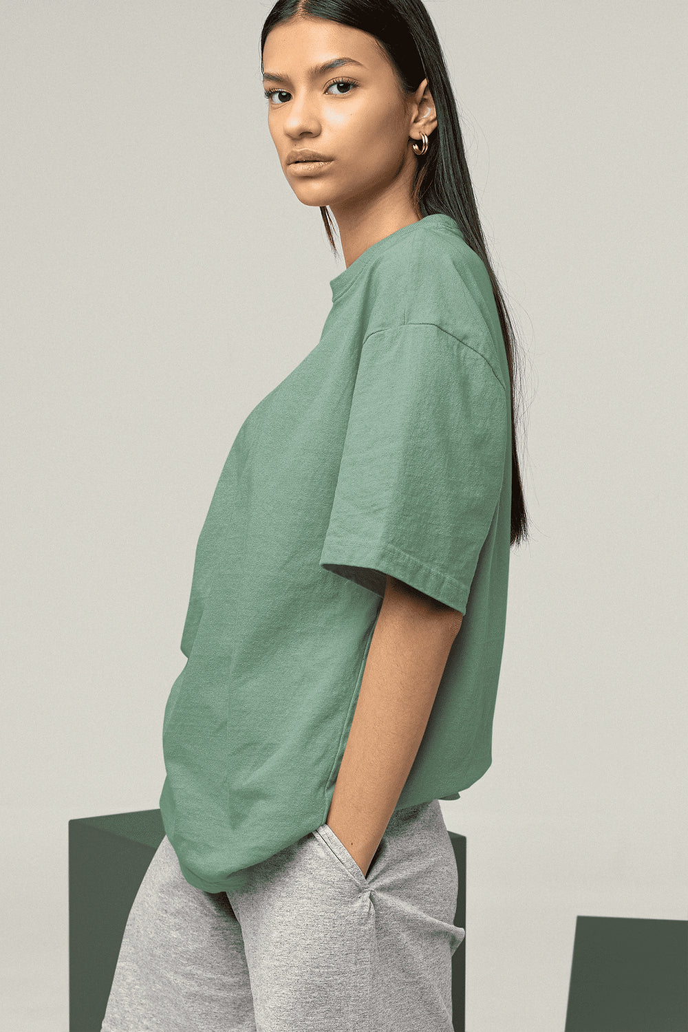 Green Oversize Tshirt Women