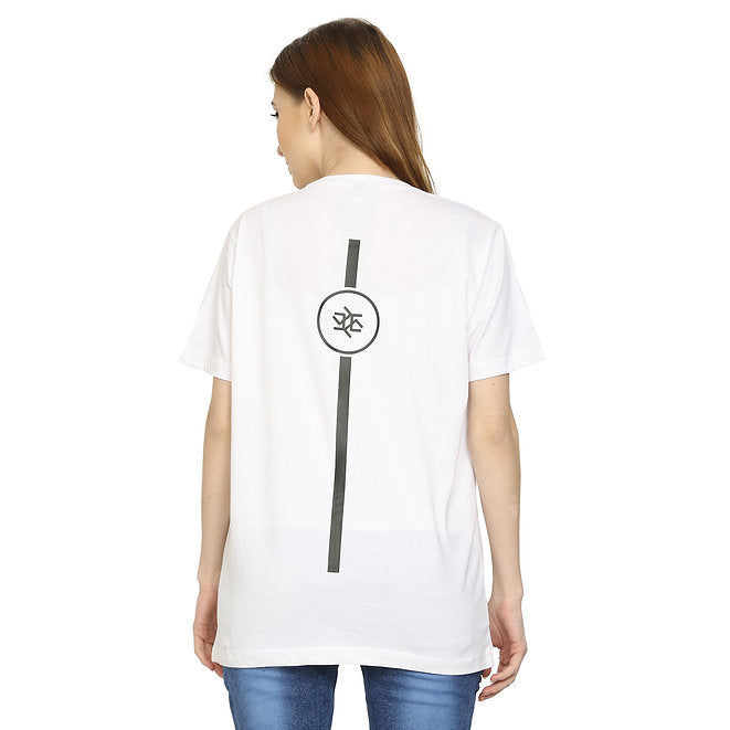 Women White Pure Cotton T-shirt