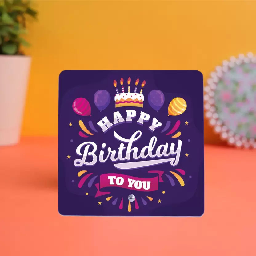 Happy Birthday Printed Table Top