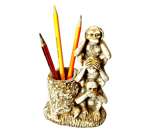 Monkey fiber Pen Stand