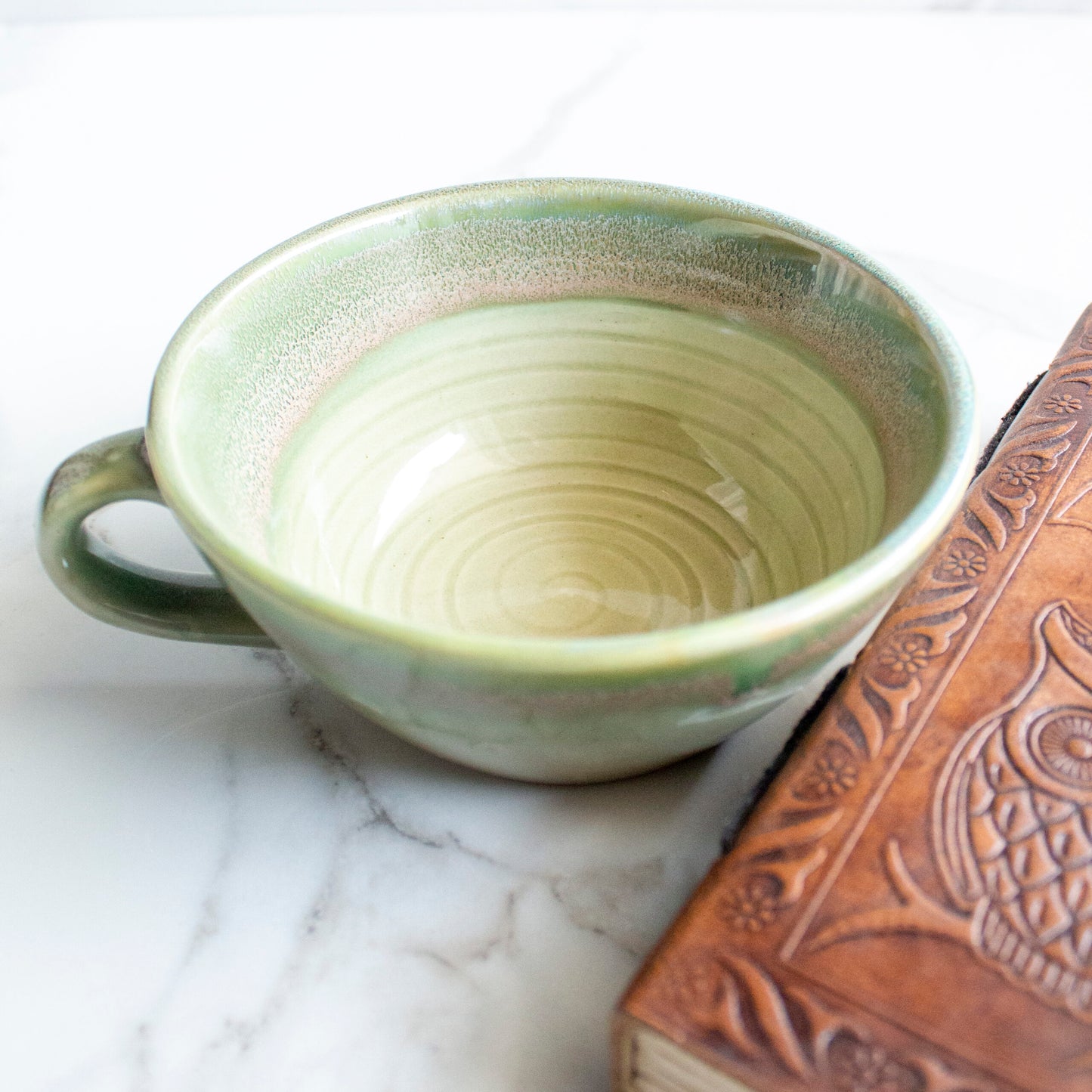 Green Eclipse Latte Mug