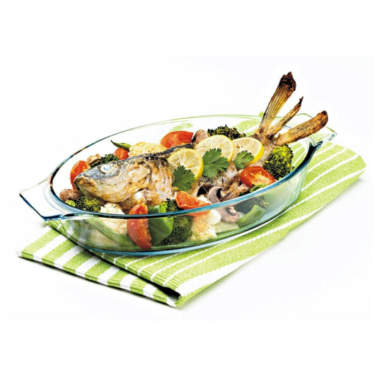 Bake 'N' Serve Fish Bakeware Safe and Oven Safe Glass Dish Tray