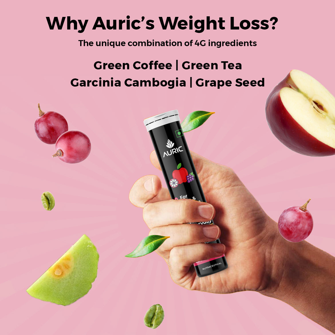 Auric Get Slim Effervescent |  20 Tablets